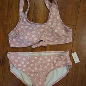 Old Navy Pink Floral Kids (GIRLS) Swim Bikini - XXL 18 NWT!!